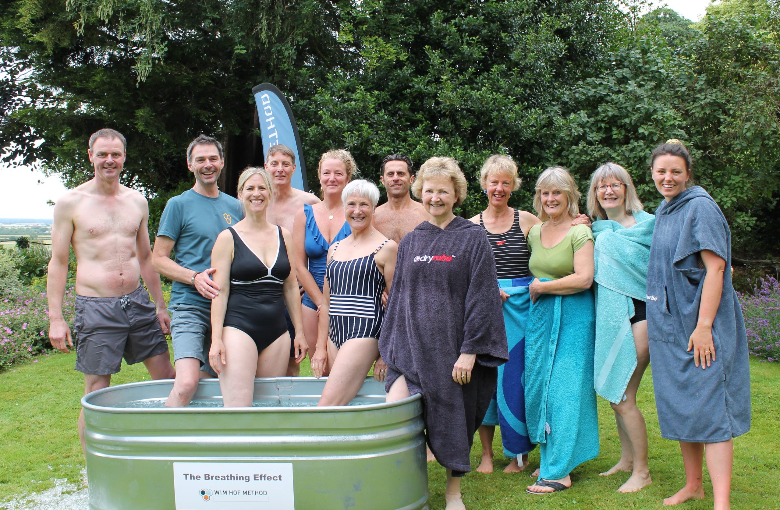 Wim Hof Method group after a cold exposure session